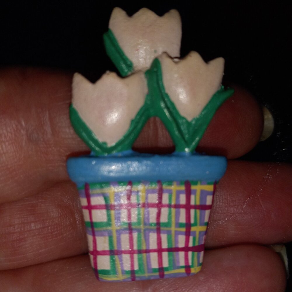 20 Vintage floral/Garden theme button covers - Picture 3 of 6